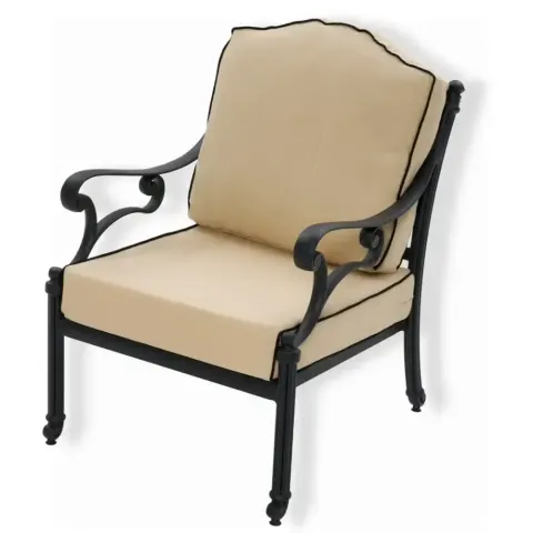 Single Cast Aluminum Wrought Iron Sofa Akbrella World AKB-718
