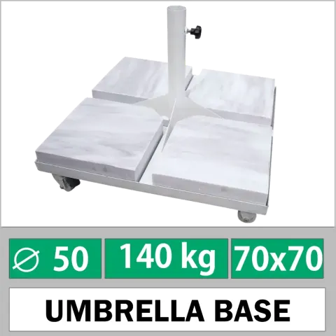 140 kg Umbrella Coaster with Wheels Akbrella World AKB-95