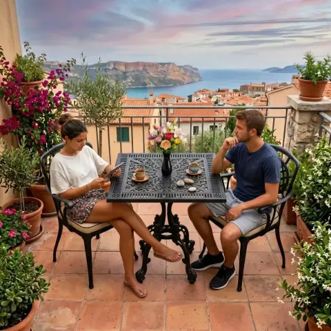 2 Seater Aluminum Die Casting Table Chair Set Akbrella World AKB-826 – Square wrought iron black with butterfly motif
