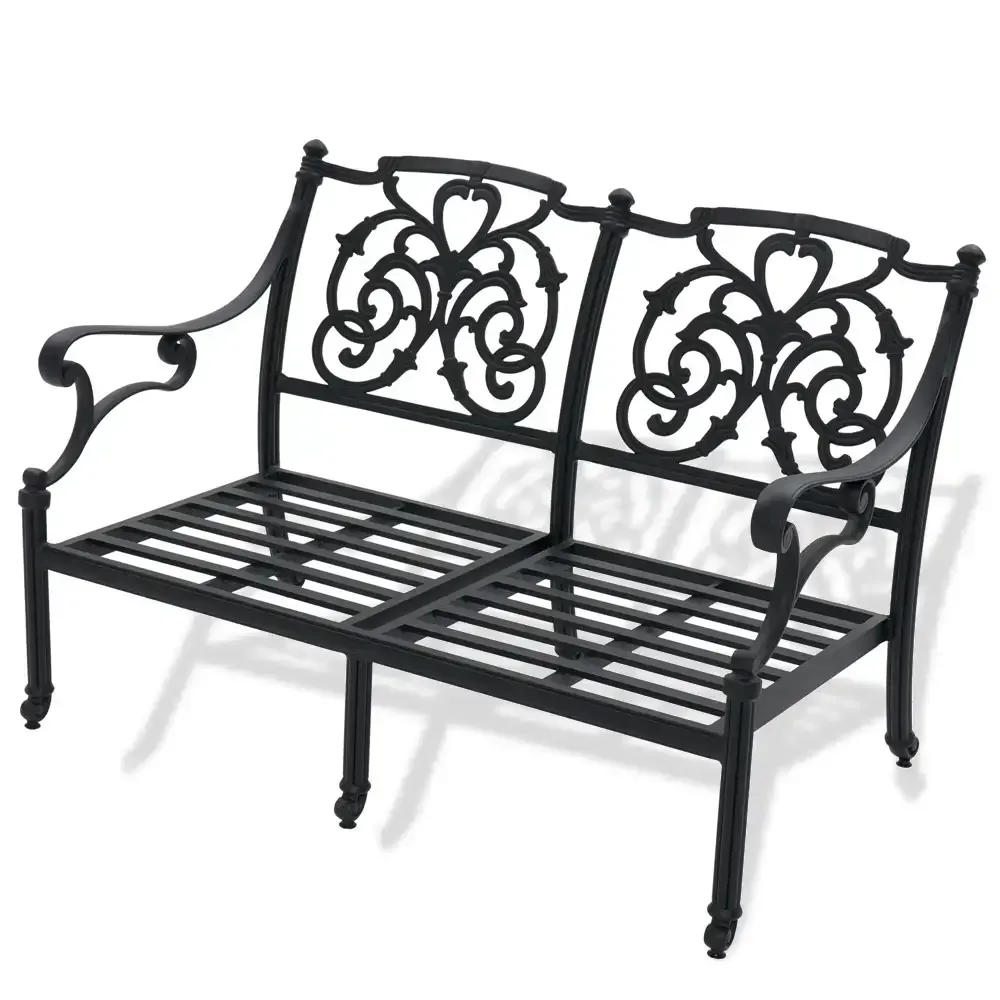 Cast Aluminum Wrought Iron Sofa Without Cushion 2 Akbrella World AKB-720