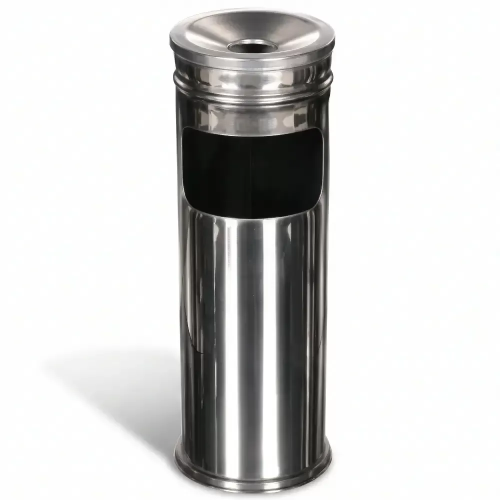 Chrome Plated Cylinder Can with Seat 52x18 cm Akbrella World AKB-407