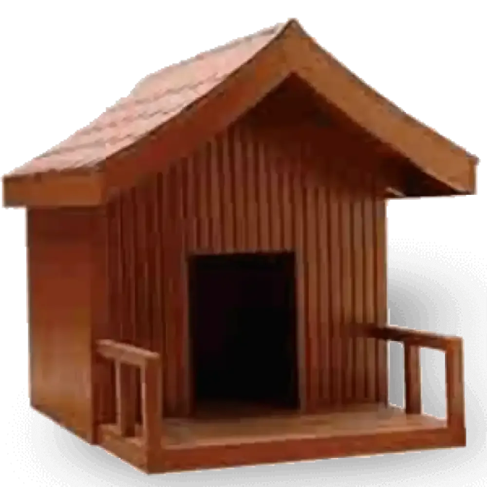 Ready to Install Demountable Wooden Dog Kennel 150x122x115 cm Akbrella World AKB-291