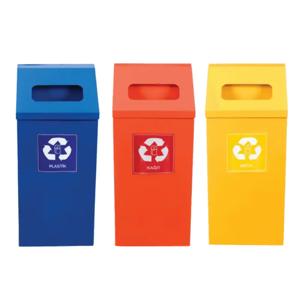Logo Printed Recycling Trash Can Plastic 67x27 cm Akbrella World AKB-429