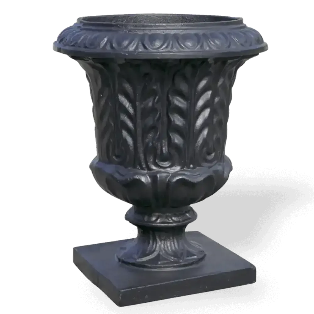 Flower Pot Cast Iron Metal Flower Pot Garden Flower Pot 43x32x32 cm Akbrella World AKB-269