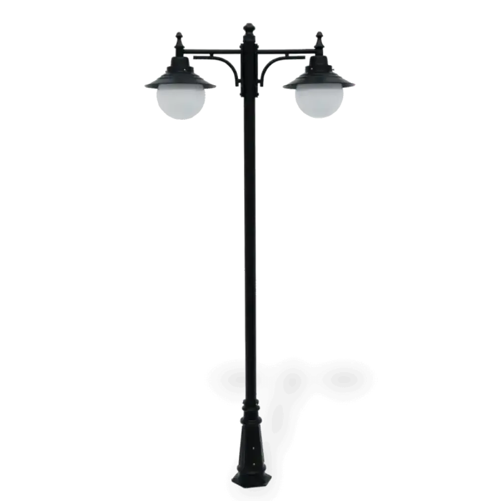 Klasszikus kerti világítóoszlop kalappal 300x110 cm Akbrella World AKB-316