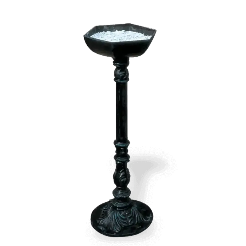 Aluminum Cast Iron Black Foot Ashtray with Insurance Akbrella World AKB-262