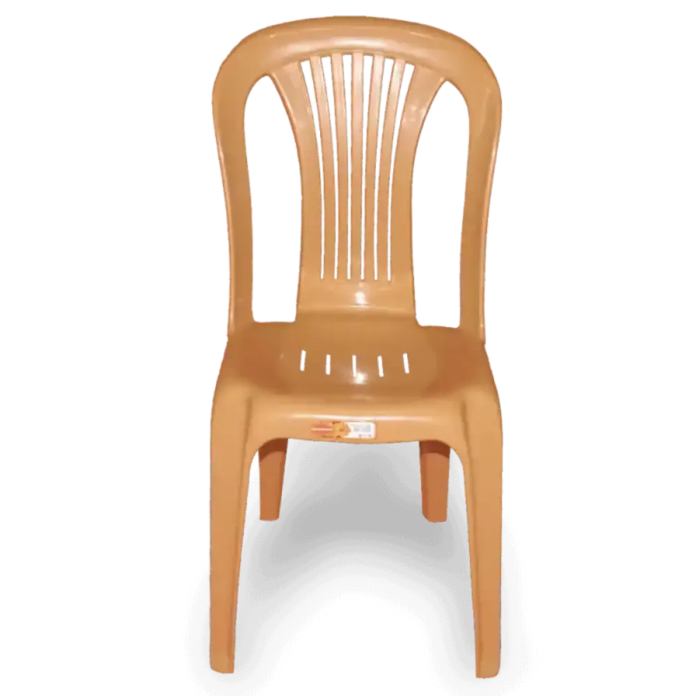 Salmon Color Poly Propylene Plastic Chair 43x50x87 cm Akbrella World AKB-217