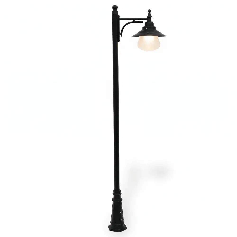 Single Lantern Aluminum Die Cast Lighting Pole 300x58 cm Akbrella World AKB-315