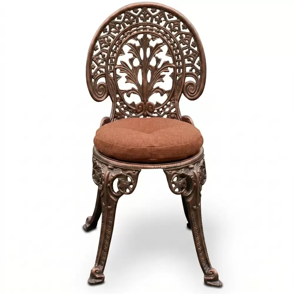 Leaf Aluminum Cast Iron Wrought Iron Chair 39x39x83 cm Akbrella World AKB-519