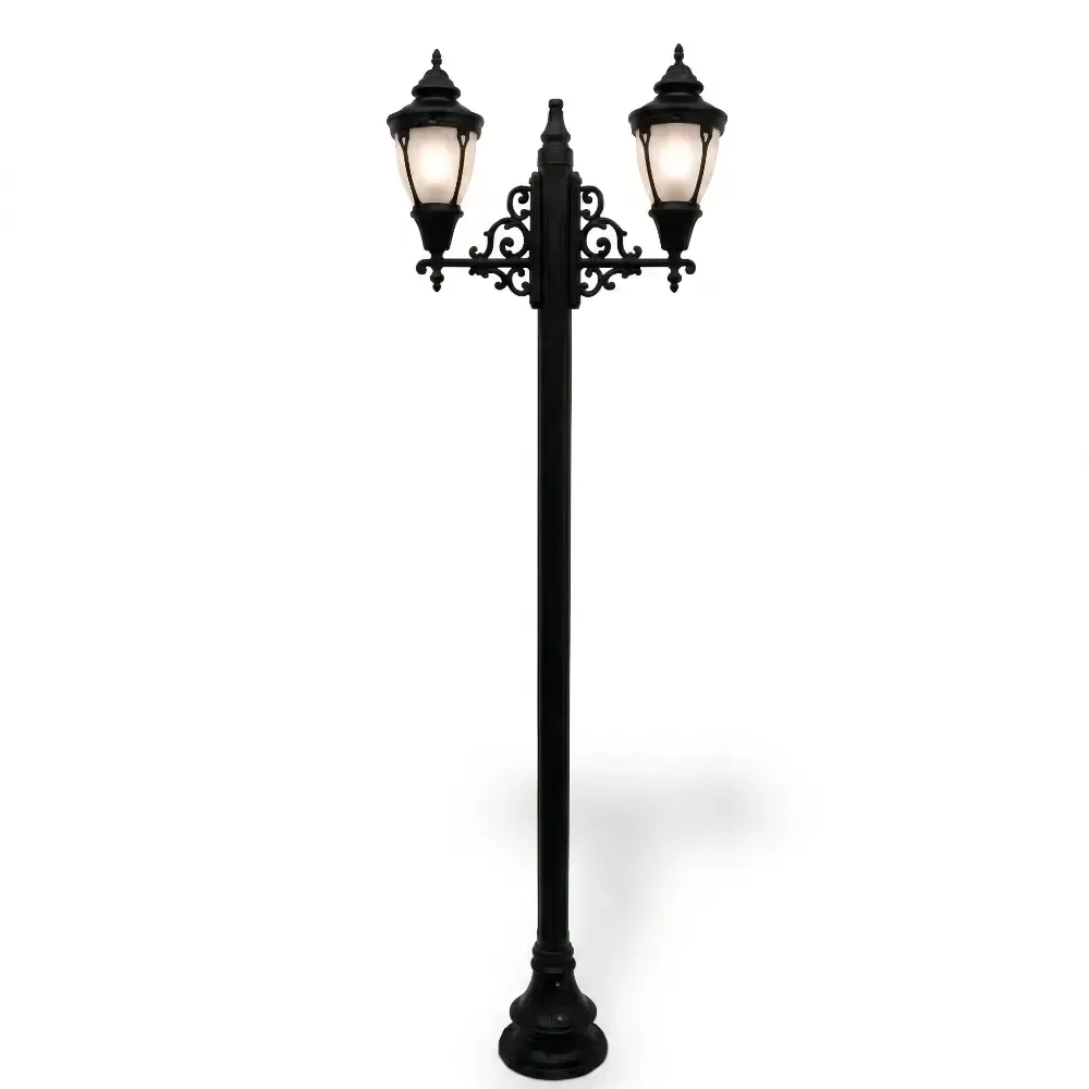 Құйылған темір қол мотиві, бақша жарықтандыру бағанасы 316x99 cm Akbrella World AKB-296