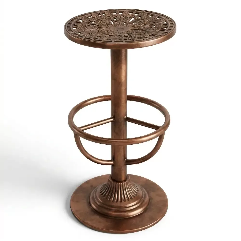Роза алюминий құйма соғылған темір таяқша орындық 75x40x40 cm Akbrella World AKB-190