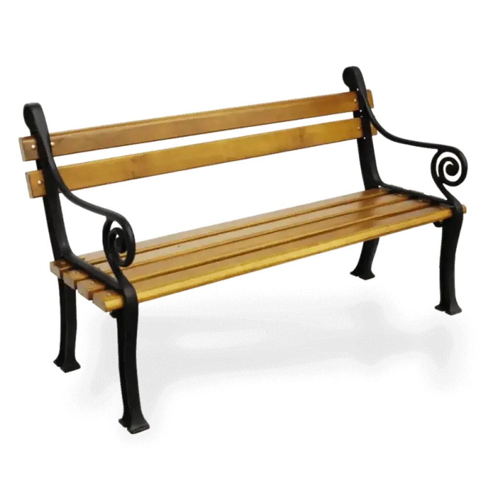 Ағаш Garden Park орындығы жұқа қол тіреуіштері бар 145x57x87 cm Akbrella World AKB-197