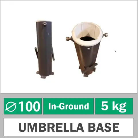 Ø100 mm Қолшатыр Еден Соқыр Аяқ (Болат құбыр) Akbrella World AKB-558