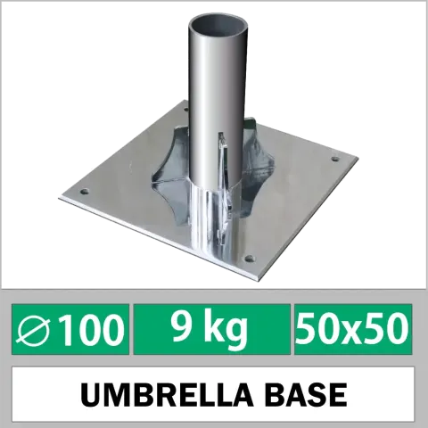 Ø100mm Құбырлы болат якорьлы аяқпен бекіткіш бетон Akbrella World AKB-107