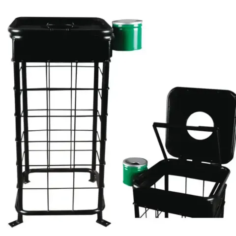 4 футтық себет металл қоқыс 98x45 cm Akbrella World AKB-385