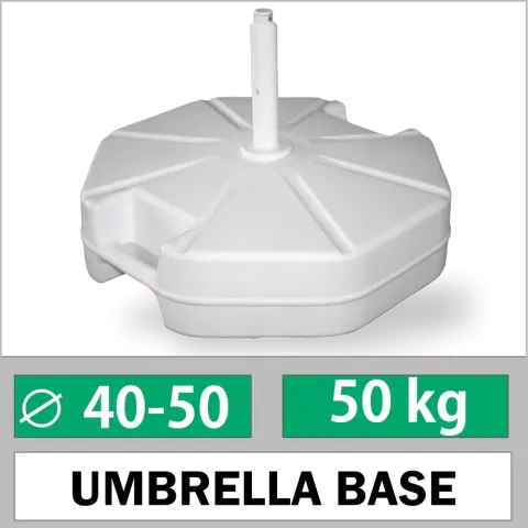 Ø40-50mm түтік тәрізді 50 kg бетонды толтырылған қолшатыр аяғы Akbrella World AKB-111