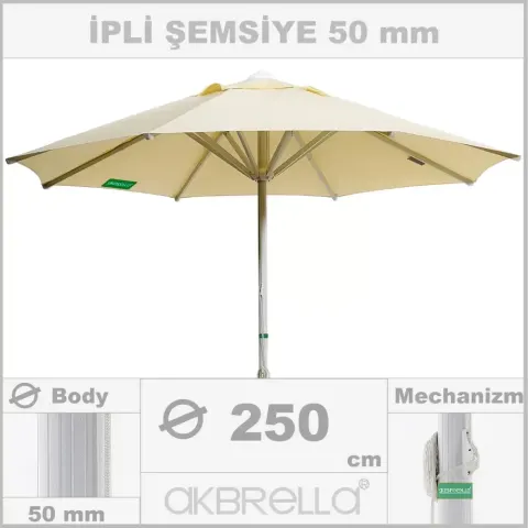 Диаметрі 50mm алюминий корпусы, бақша қолшатыр диаметрі 250cm Akbrella World AKB-47