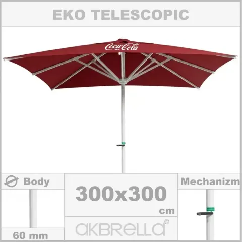 Диаметрі 60mm алюминий корпусы, мейрамхана қолшатыр 3x3m Akbrella World AKB-55