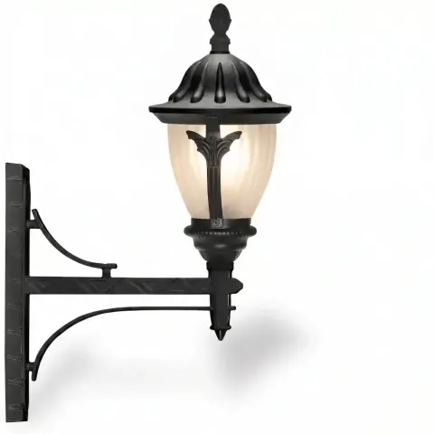 Шам ұстағыш E27 Қабырғаға орнатылған бра, ұзын қол тіреуіш 51x34 cm Akbrella World AKB-448