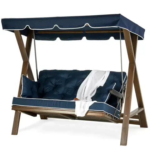 Төсексіз ағаш әткеншек 184x112x185 cm Akbrella World AKB-706