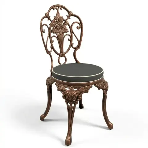 Rose алюминий құйма темір соғылған орындық 87x42x42 cm Akbrella World AKB-180