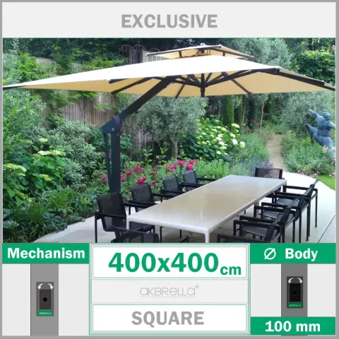 Жылжымалы қолды күн қолшатыры 4x4 m Akbrella World AKB-63