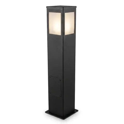 Төртбұрышты, заманауи бақша көгалындағы шам бағанасы 110x20 cm Akbrella World AKB-435