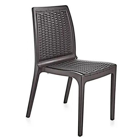 Қою қоңыр пластик ротанг кресло 2523 Akbrella World AKB-765