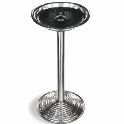 Сыртқа арналған хром аяқты VIP күлсалғыш және гриль 60x28 cm Akbrella World AKB-419