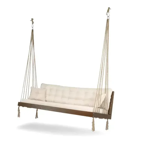Шырша ағаш арқаннан ілулі ішкі тербелмеші, төсексіз 188x83x58 cm Akbrella World AKB-683