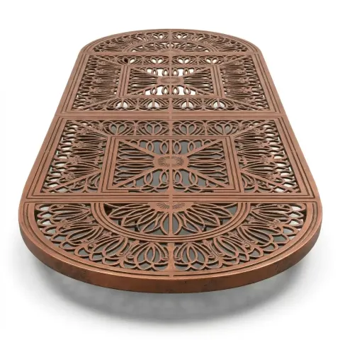 Mega Size Aluminum Cast Iron Wrought Iron Table 100x300 cm Akbrella World AKB-727