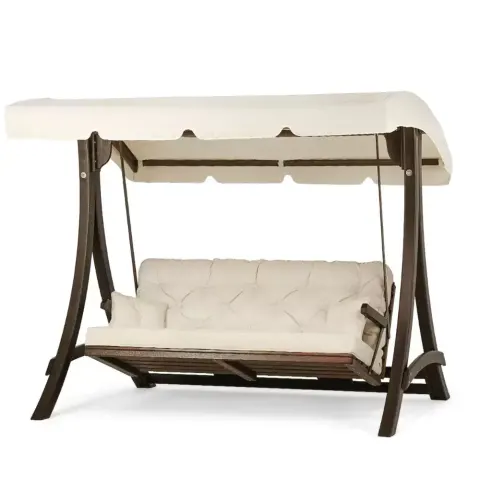 Шырша ағаш бақша әткеншекі жастықпен 248x204x164 cm Akbrella World AKB-277