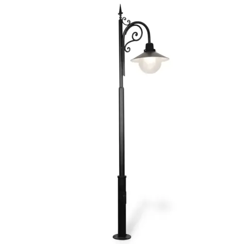 Маятник алюминий құйма бақша жарықтандыру бағанасы 300x60 cm Akbrella World AKB-146