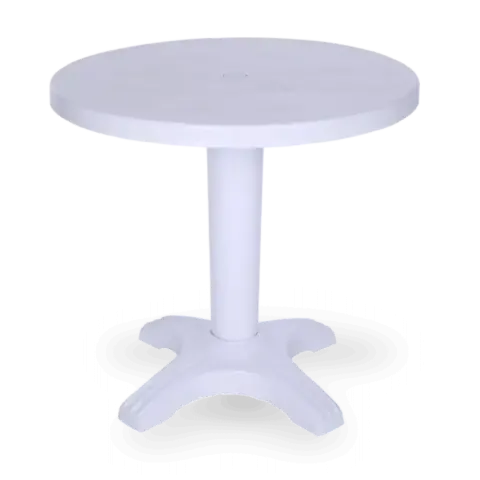 Бір аяқты шпажка дөңгелек пластик үстел модельдері 80 cm Akbrella World AKB-215