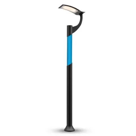 Бір LED шамды алюминий құйма жарықтандыру бағанасы 375x90 cm Akbrella World AKB-118