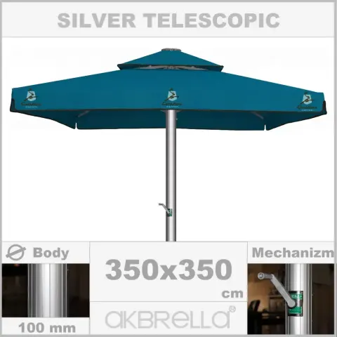 Телескопиялық бақша қолшатыр 350x350cm Akbrella World AKB-03