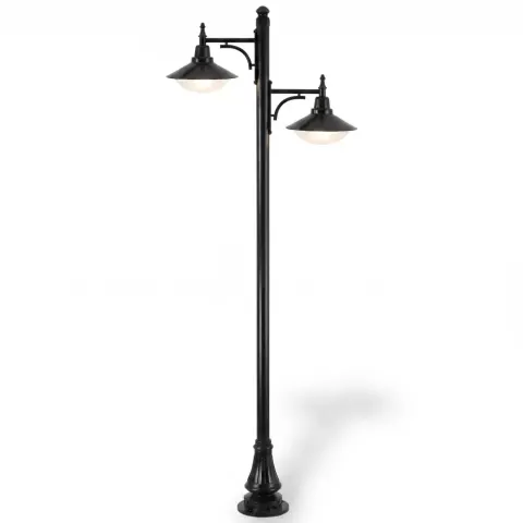 Дөңгелек қақпақты бақша жарықтандыру бағанасы 260x120 cm Akbrella World AKB-155