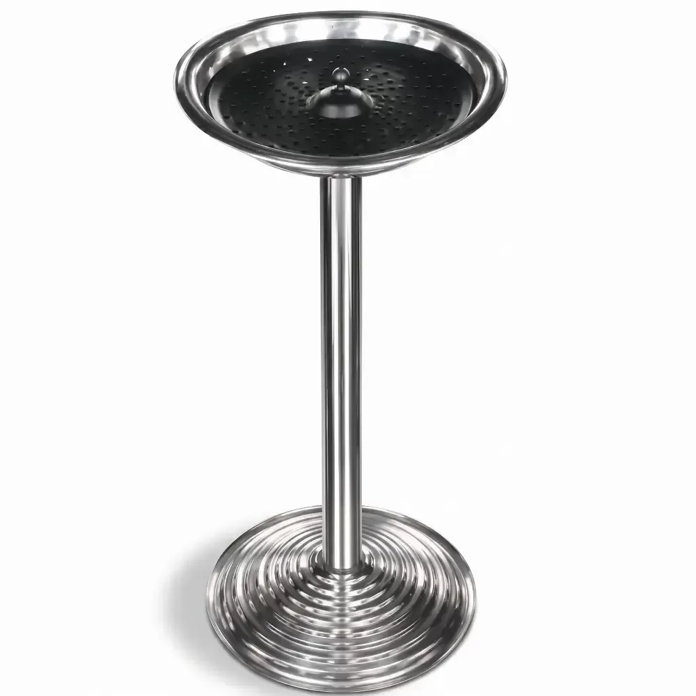 Сыртқа арналған хром аяқты VIP күлсалғыш және гриль 60x28 cm Akbrella World AKB-419