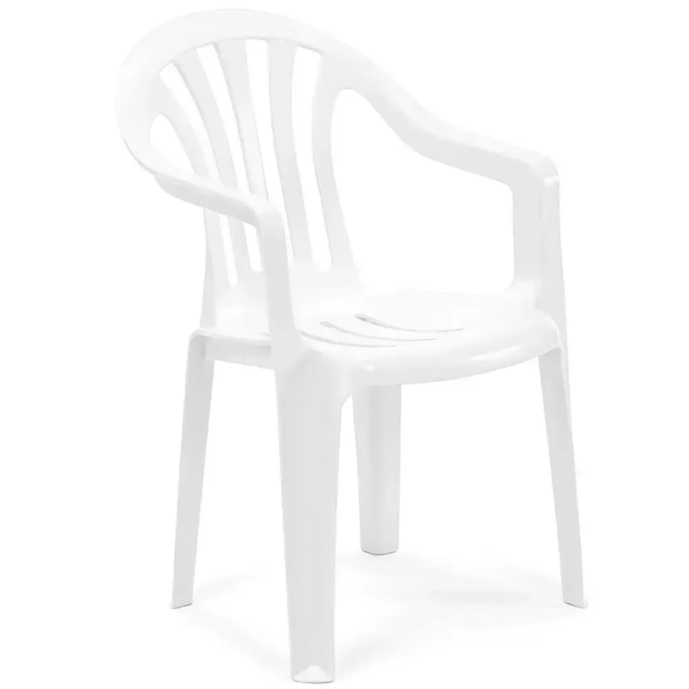 Magnolia пластик кресло, ақ қол тіректері бар 2500 Akbrella World AKB-744