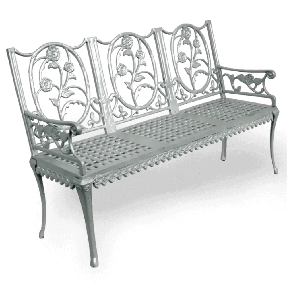 Металл алюминий құйма соғылған темір орындық орындық 142x44x93 cm Akbrella World AKB-193
