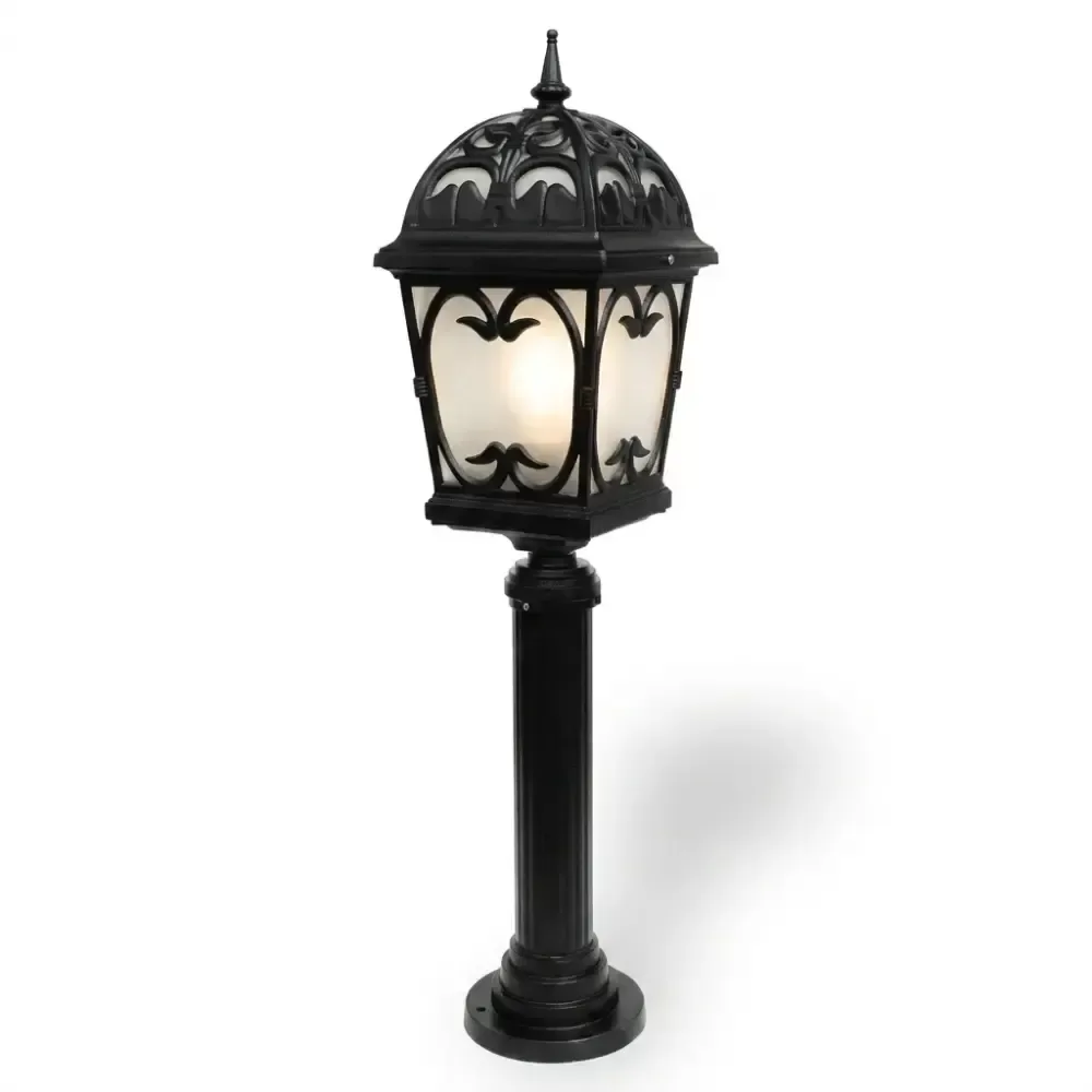 Ottoman Wrought Iron Garden Lawn Lighting Pole 156x30 cm Akbrella World AKB-129