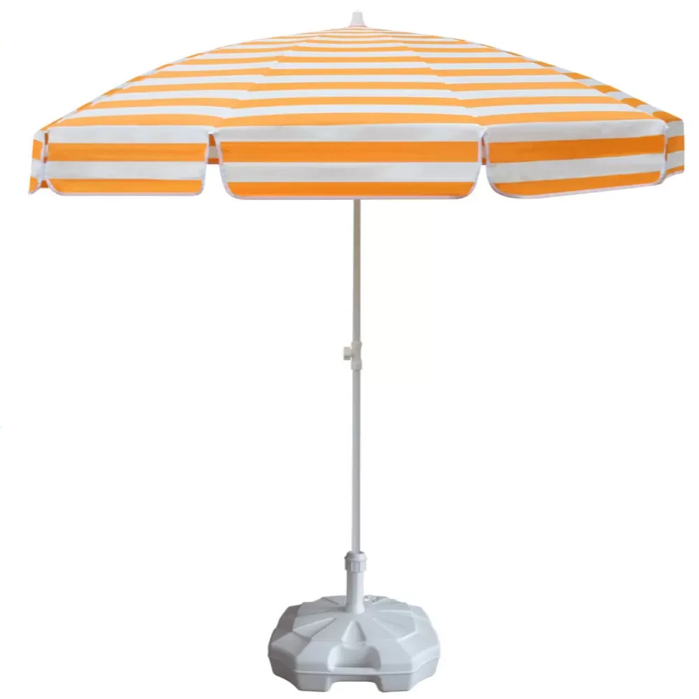 Портативті қолшатыр қызғылт сары/ақ Akbrella World AKB-701