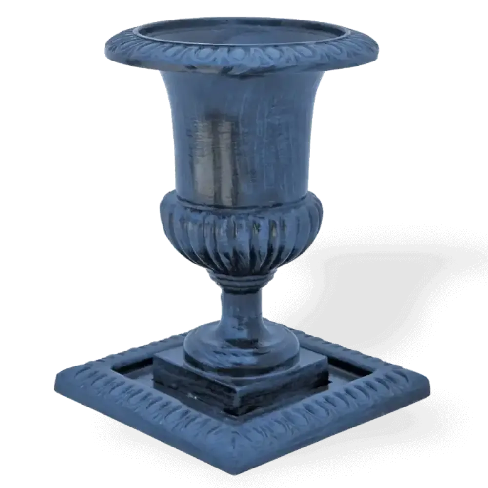 Blumentopf, Gusseisen Metall Blumentopf, Gartenblumentopf 28x20x20 cm Akbrella World AKB-271