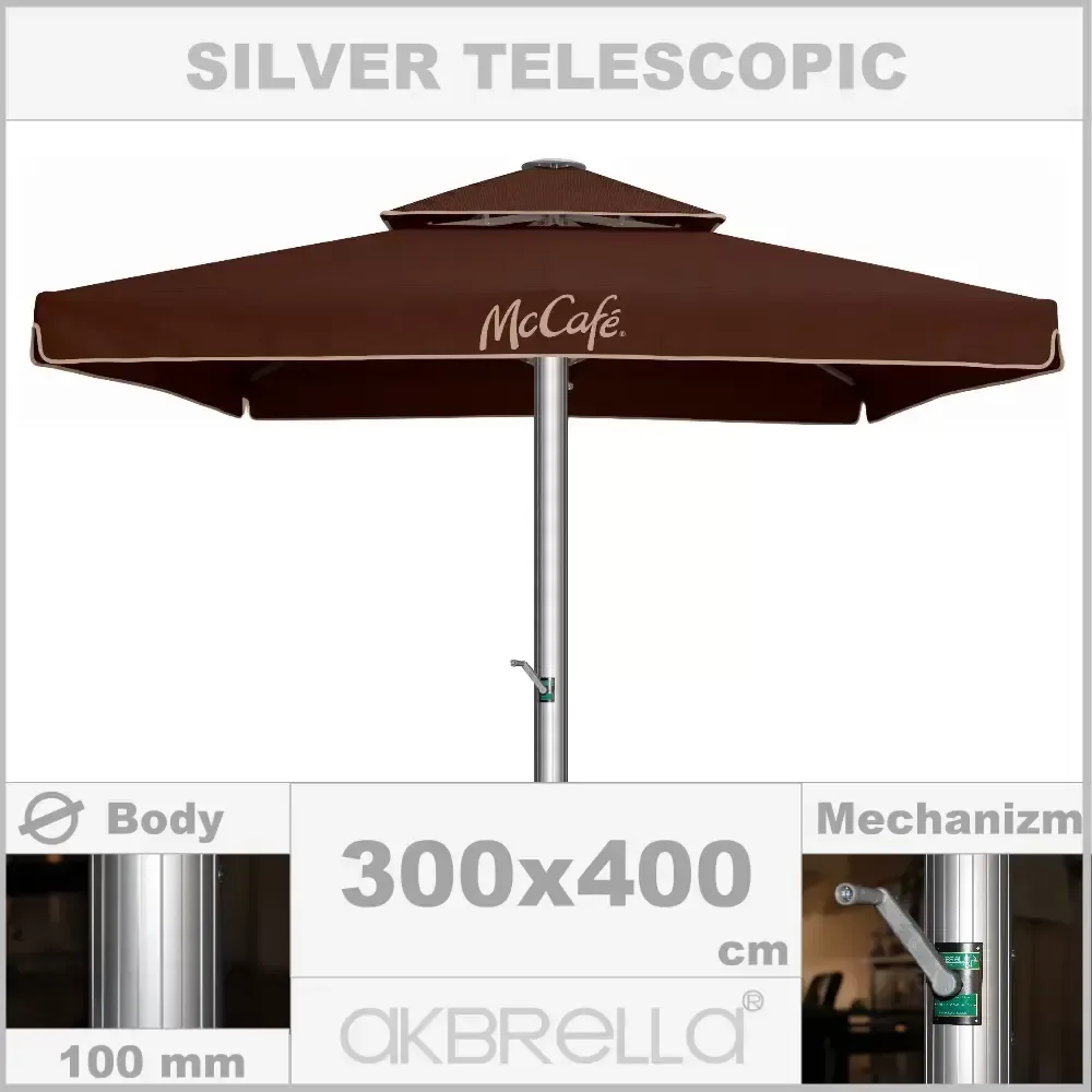 Телескопиялық бақша қолшатыр 3x4m Akbrella World AKB-04