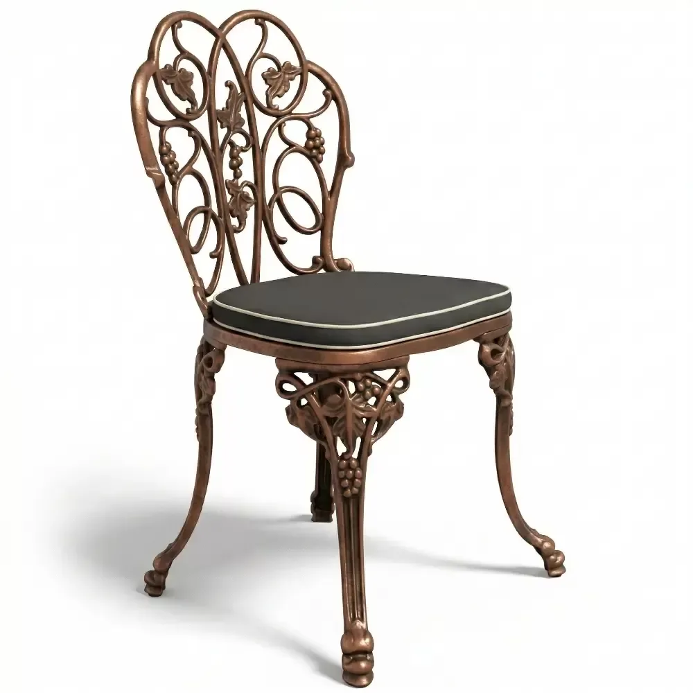 Grape Cluster Aluminum Cast Wrought Iron Chair 87x45x48 cm Akbrella World AKB-183
