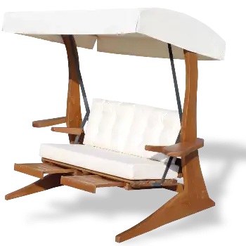 Ahşap bahçe salıncağı