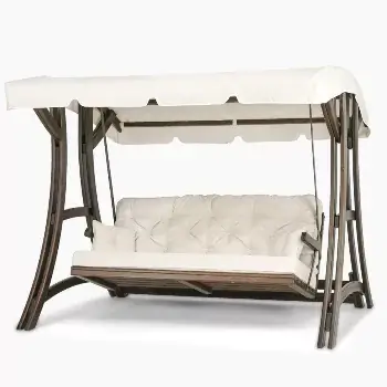 Ahşap bahçe salıncağı