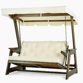 Ahşap bahçe salıncağı