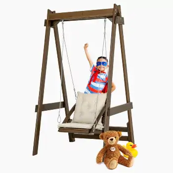 Ahşap bahçe salıncağı