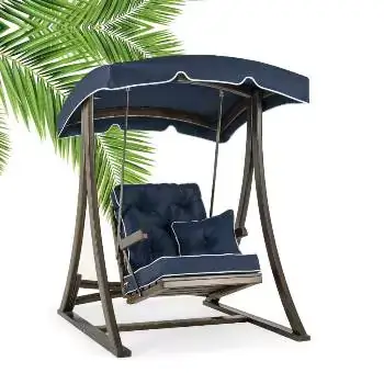 Ahşap bahçe salıncağı